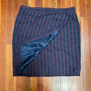 J. Crew Striped Pencil Skirt Size 12